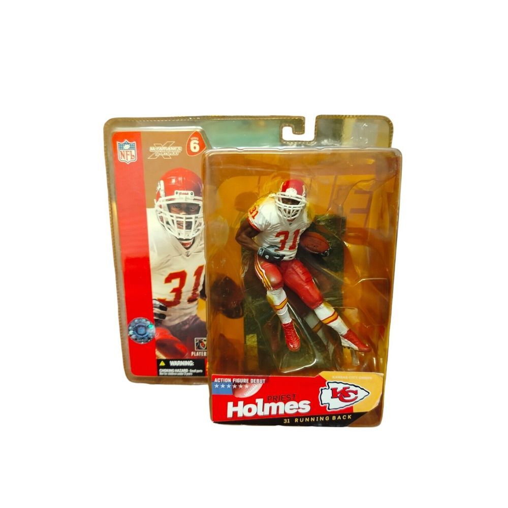 Priest Holmes McFarlane Toys Kansas City‎ Chiefs Figure Rare Red Jersey Variant